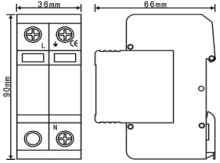 單相電源防雷器 CSHBFL-M385/***（1P、2P、1+NPE