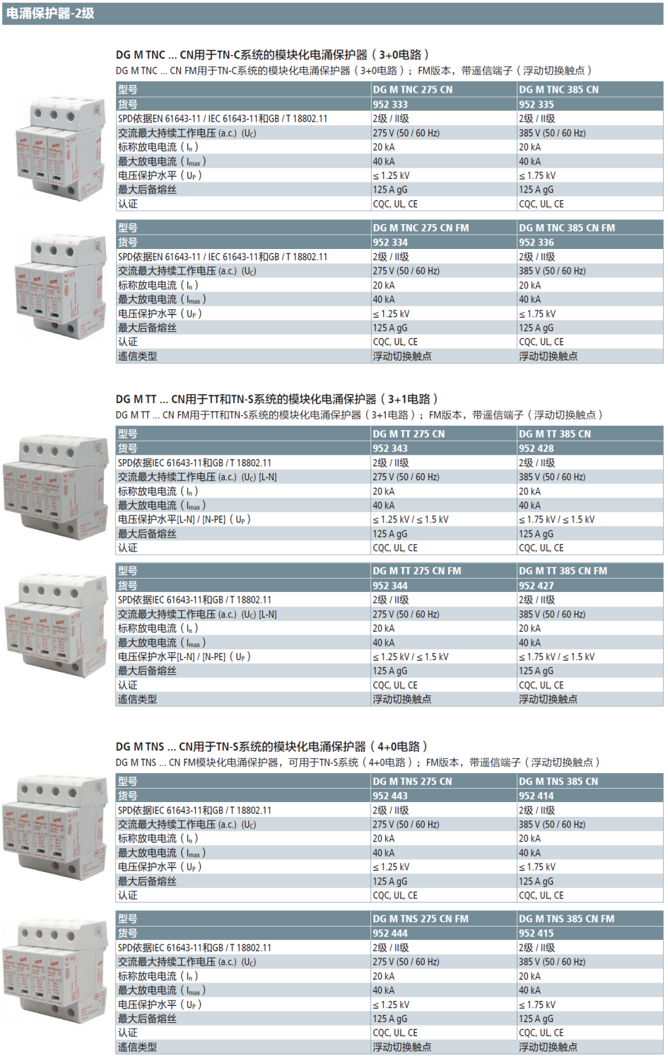 DG M TT 385 CN FM：德國DEHN模塊化電涌保護(hù)器的