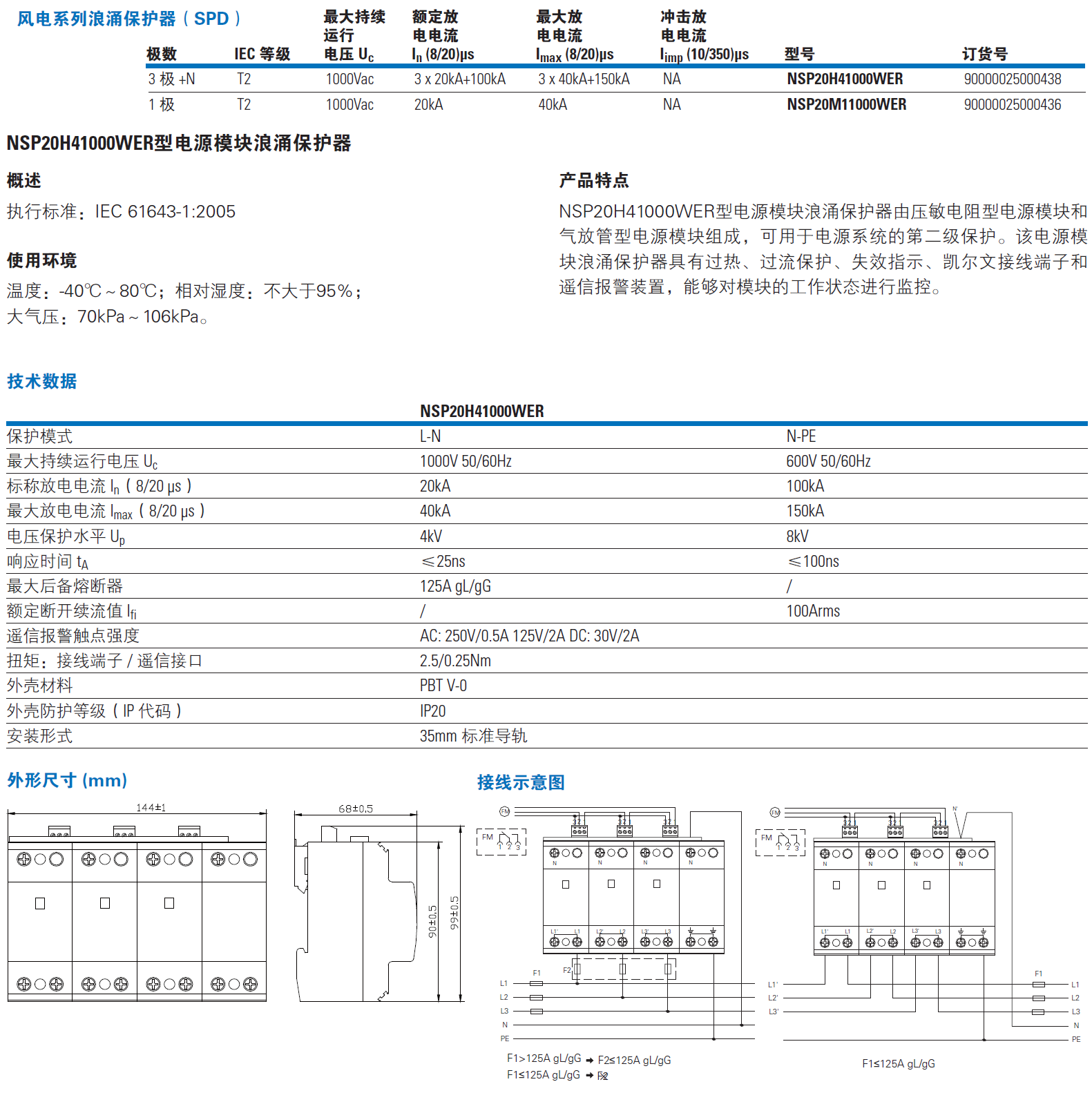 NSP20H41000WER，NSP20M11000WER